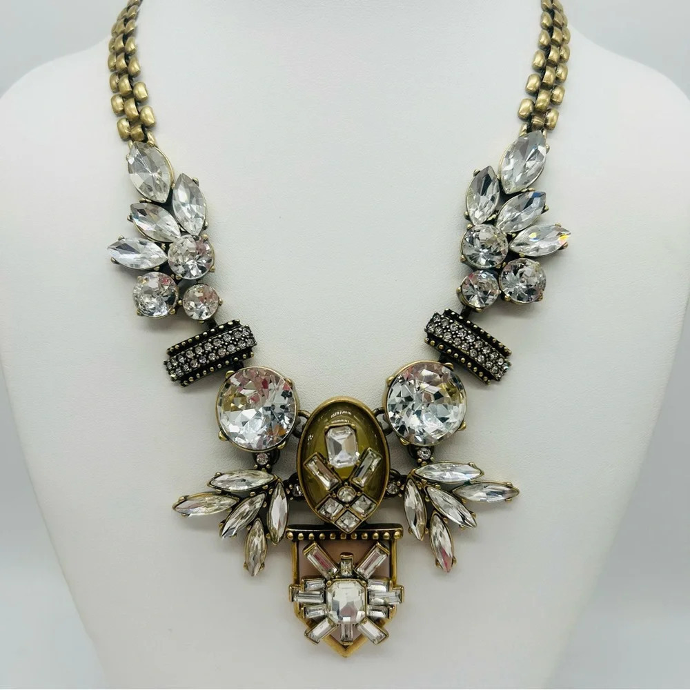 J. Crew Ornate Jeweled Necklace